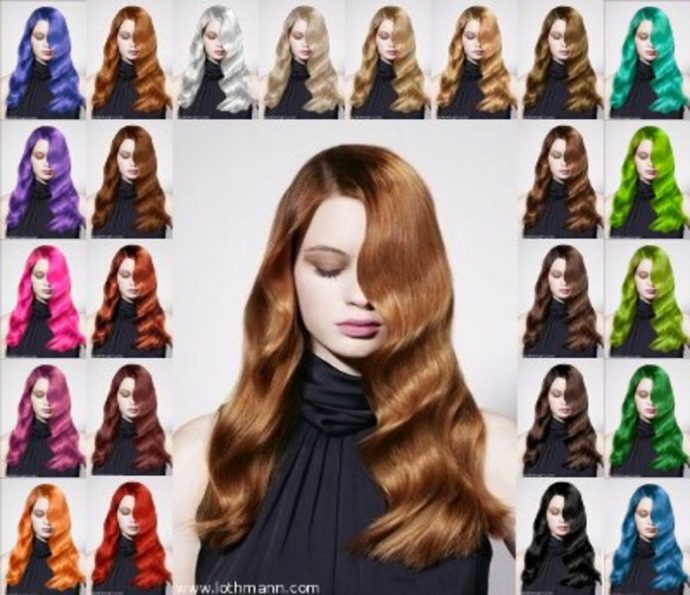 Simulation de couleur de cheveux a partir d une photo Salon making of